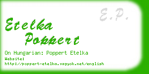 etelka poppert business card
